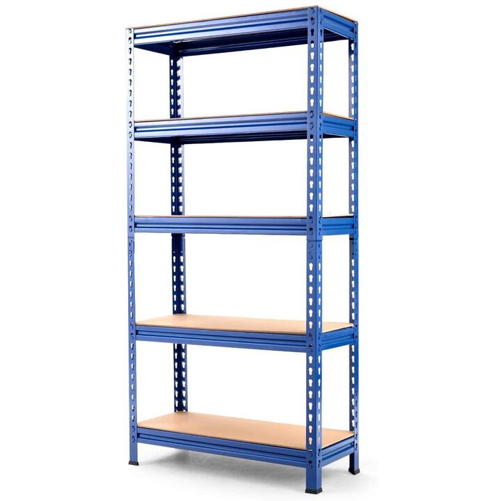Hivvago Heavy Duty 60 inch Adjustable 5-Shelf Metal Storage Rack