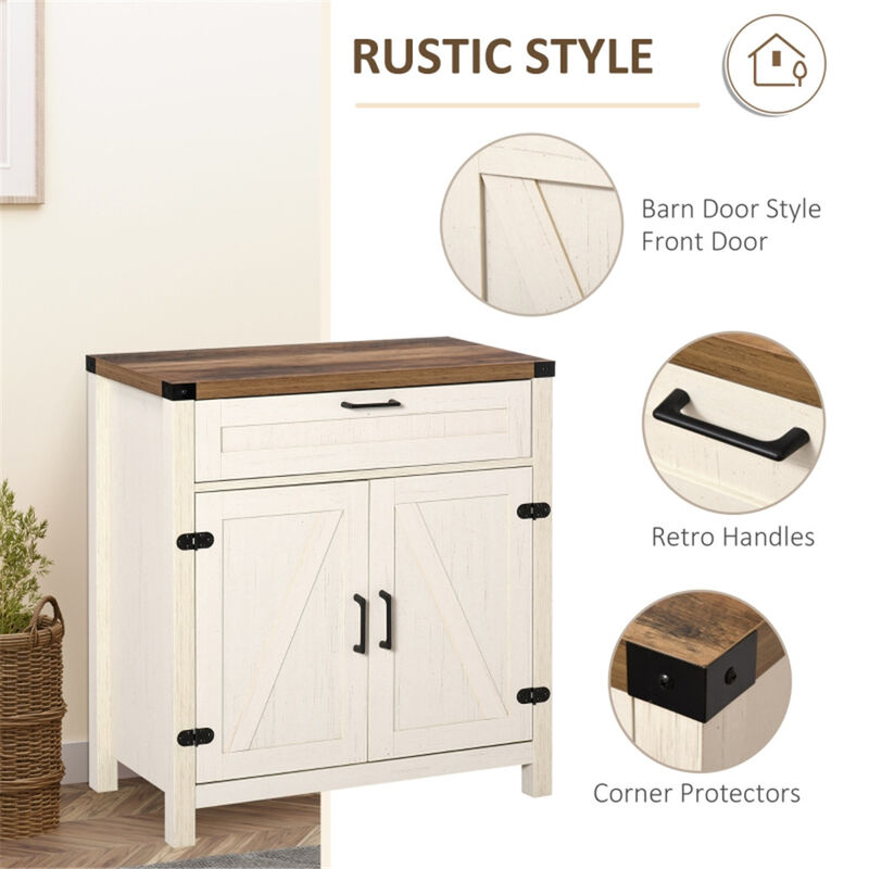Modern Sideboard Buffet Cabinet with Shelves for Kitchen and Coffee Station