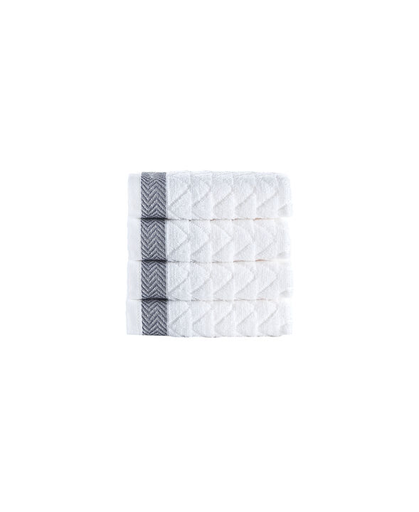 Brooks Brothers Herringbone 4 pcs Wash Towels
