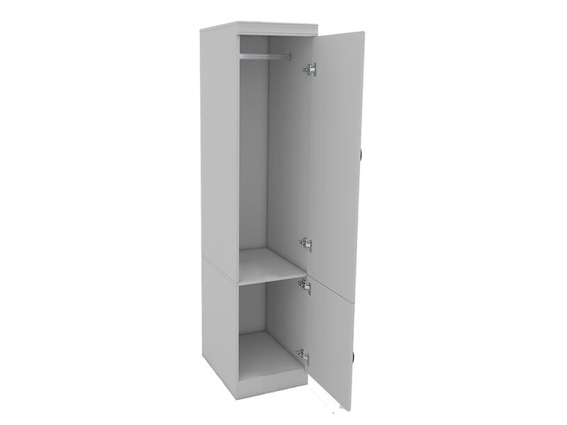 Armoire Wardrobe Closet Cabinet with Door, Armoire Wardrobe Closet with Mirror and Hanging Rod, Wood Closet Storage Wardrobe for Large Storage, Armoires and Wardrobes White