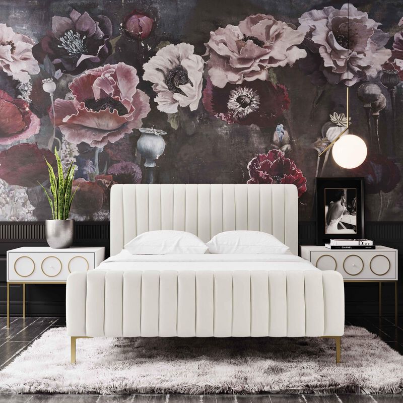 Angela Grey Bed in Queen