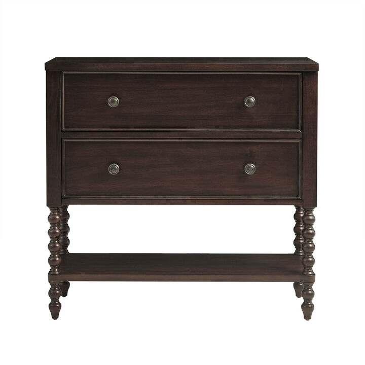 Gracie Mills Hebert Elegant 2-Drawer Chest