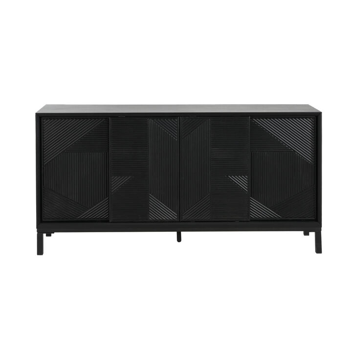 Merax Modern Accent Cabinet with Sliding Doors