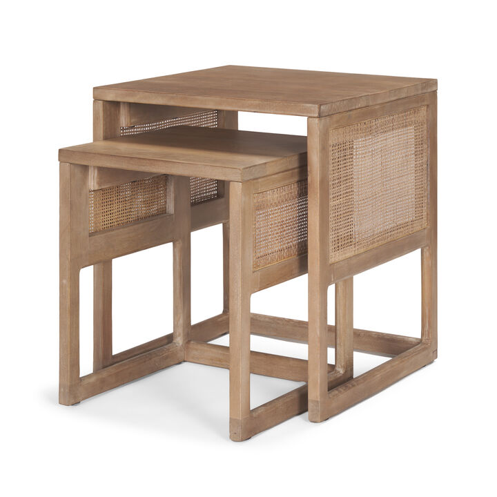 Grier Light Brown Nest Accent Table