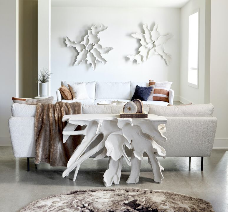 Cast Teak Root Console
