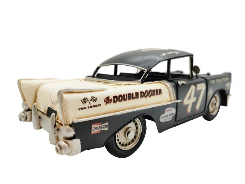 Black Classic Rally Car Metal Model