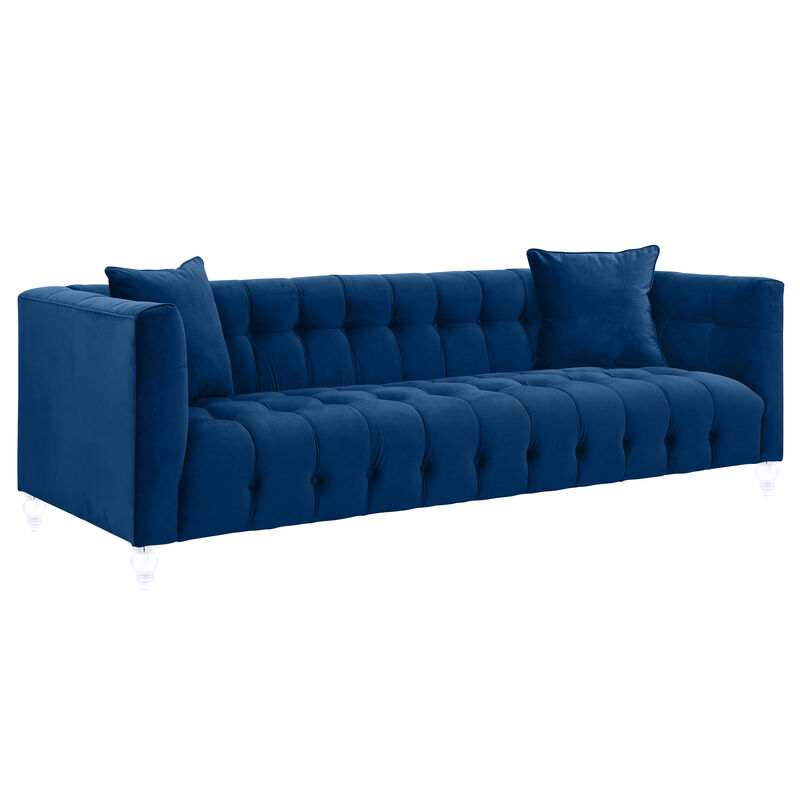 Bea Hot Pink Velvet Sofa