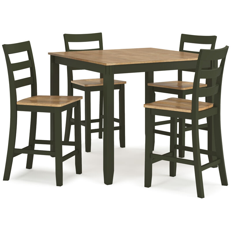 Gesthaven Green 5-Piece Counter Height Dining Set