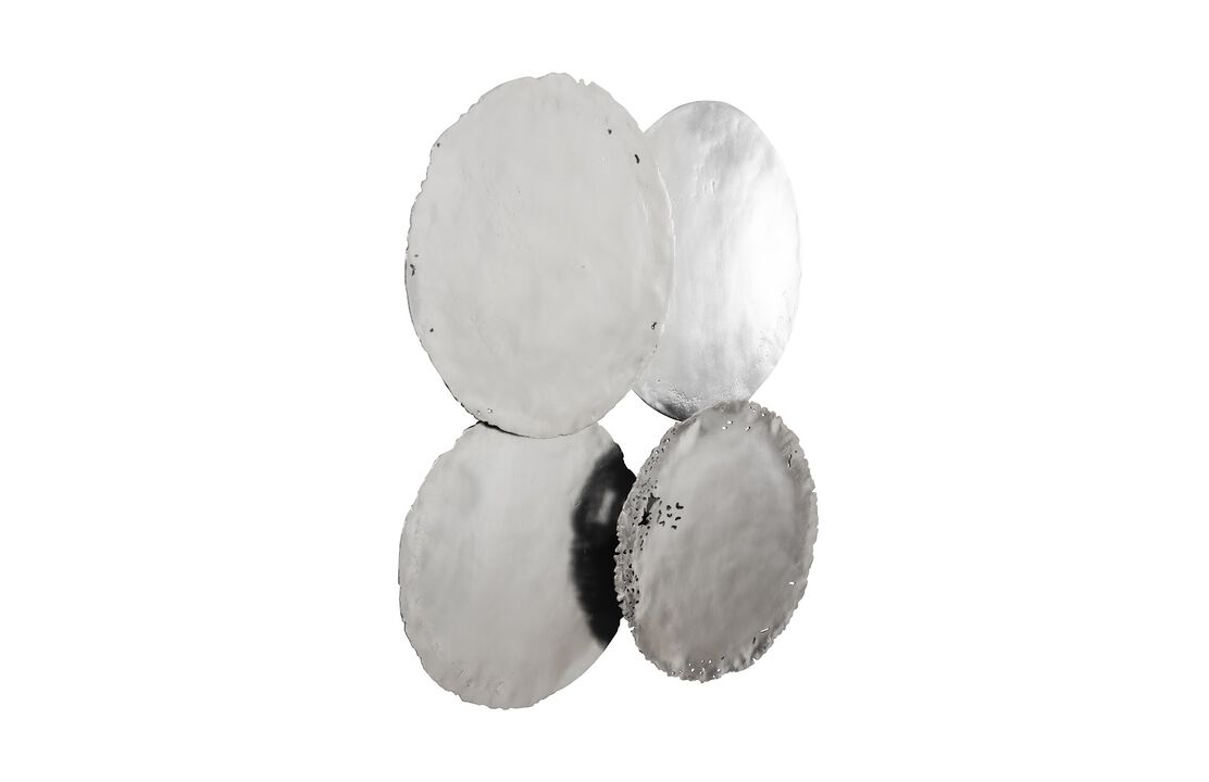 Cast Oil Drum Wall Discs Set of 4