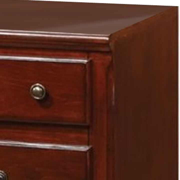 Trendy TV Stand, Cherry Brown-Benzara