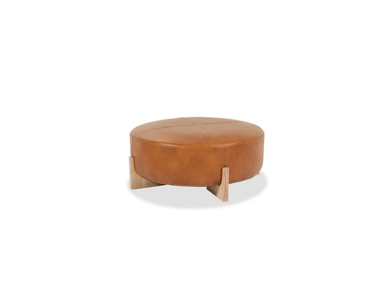 Camel Round Cocktail Ottoman