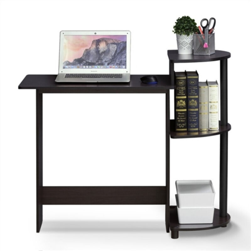 Minimalist Contemporary Home Office Desk with Metal Frame