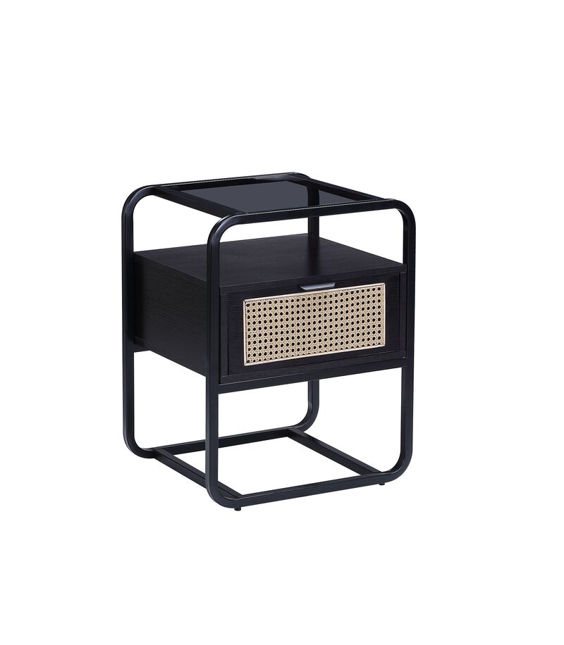 ACME Colson Accent Table, Black Finish