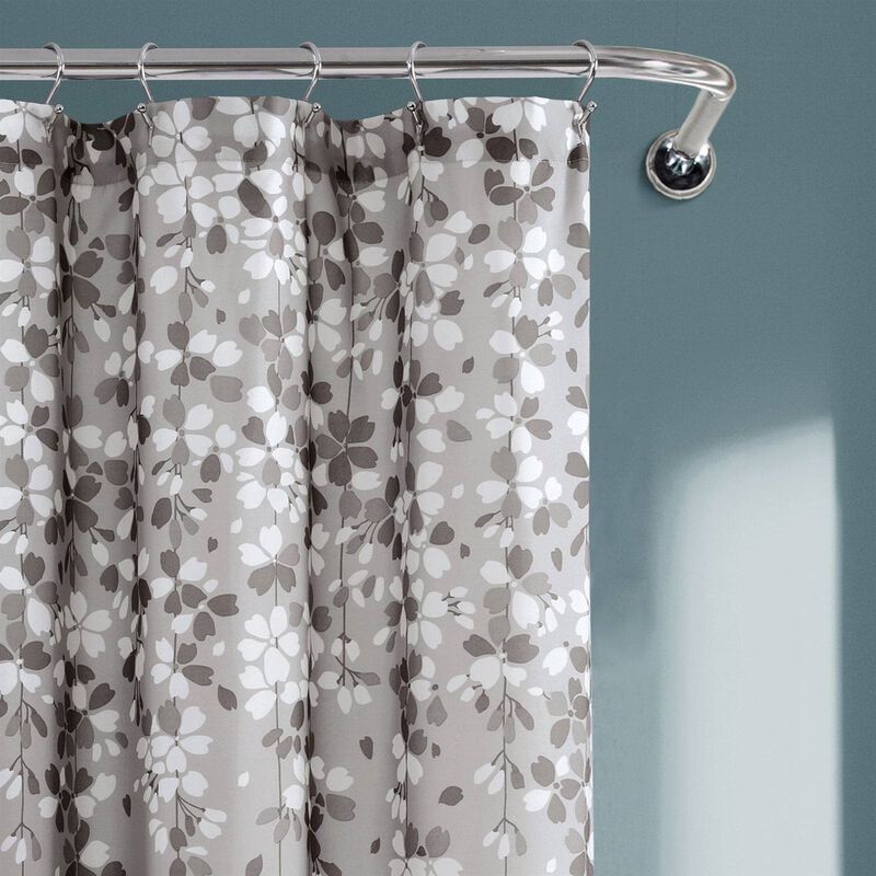 Elegant Floral Vine Print Shower Curtain – Nature-Inspired, Quick-Dry & Easy to Maintain