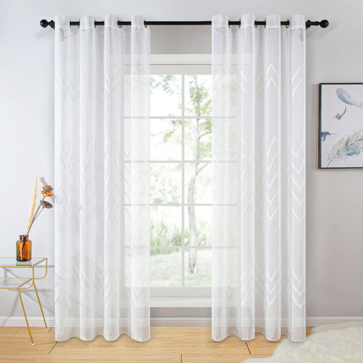 Dolce Mela Sheer Curtains Panel