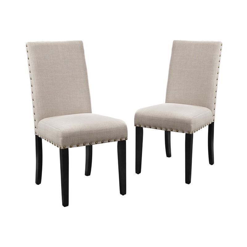 New Classic Furniture Furniture Crispin Melamine Round Dining Table & 4 Chairs in Natural