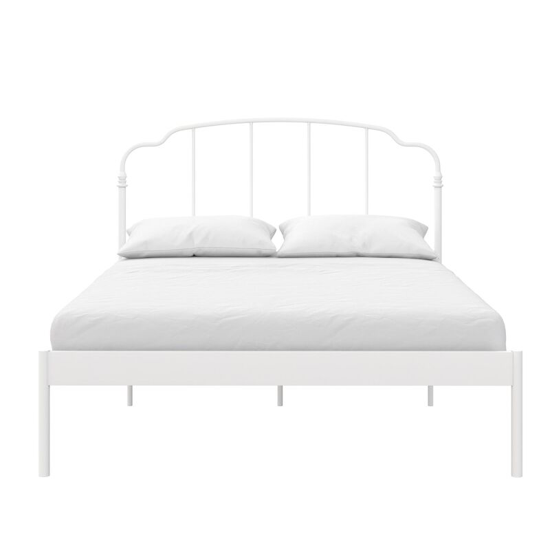 Camie Metal Bed, Full, White