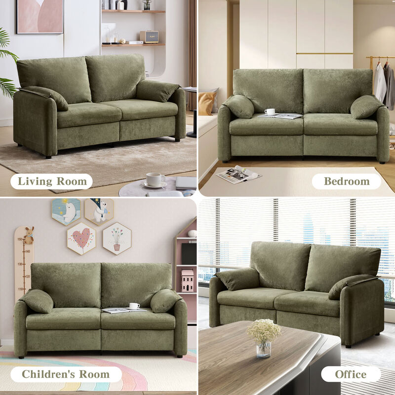 Merax Chenille 2-Seat Sofa for Living Room