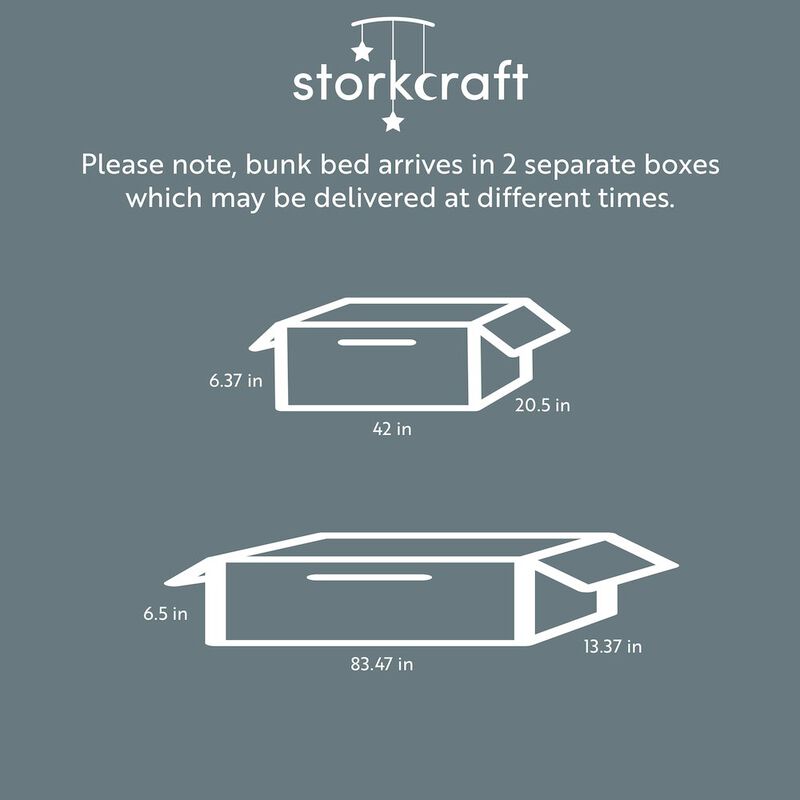 Storkcraft Caribou Twin-over-Twin Bunk Bed (Navy)