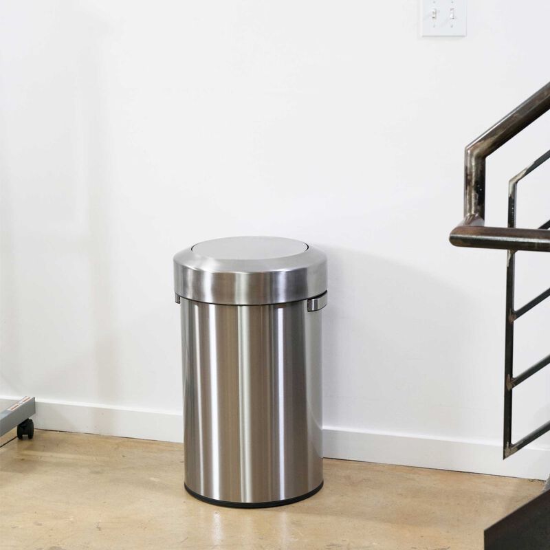 iTouchless 17 Gallon / 64 Liter Titan Swing Top Trash Can