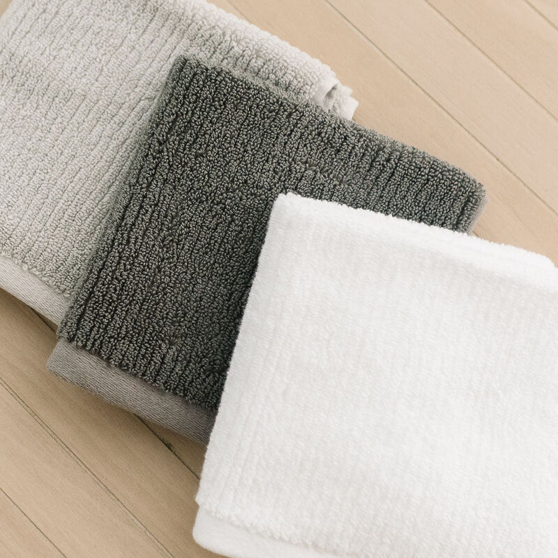 Ribbed Terry Washcloths