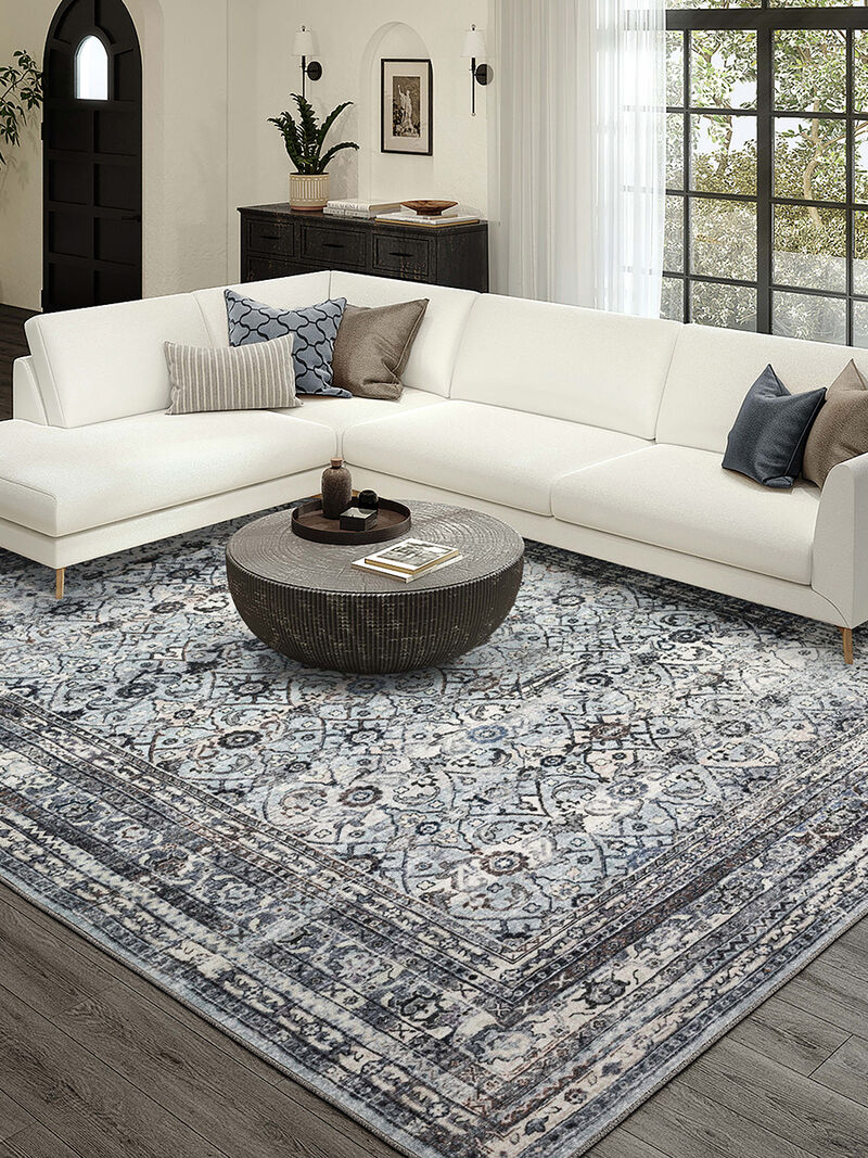 Jericho JC7 Pewter 10' x 14' Rug