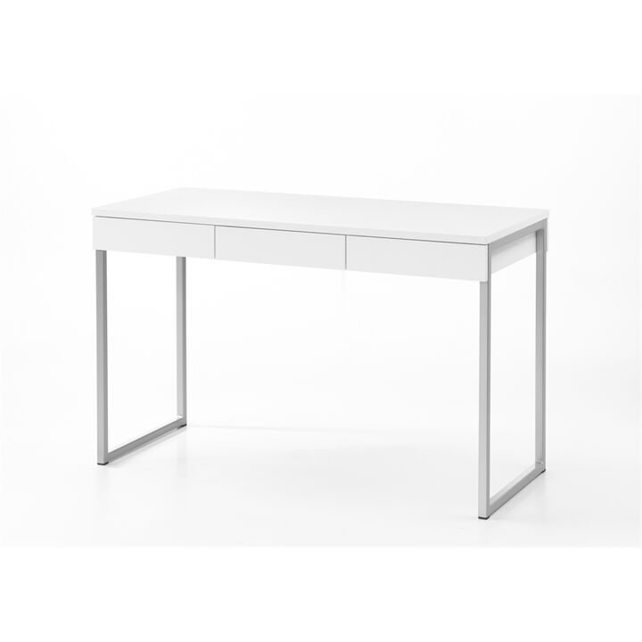 Tvilum Worth 3 Drawer Desk, White