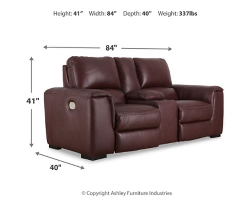 Alessandro PWR Recline Loveseat W/Console