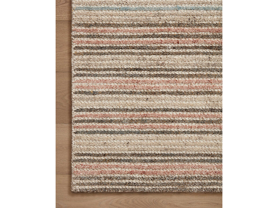 Stiles STI-03 Beige / Multi 18" x 18" Sample Rug by