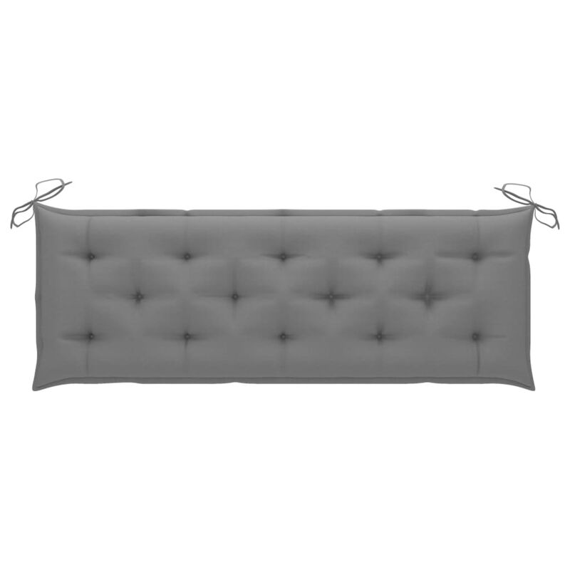 vidaXL Garden Bench Cushion Gray 59.1"x19.7"x2.8" Fabric