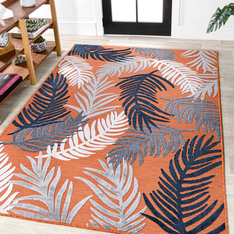 Montego High-Low Tropical Palm Area Rug