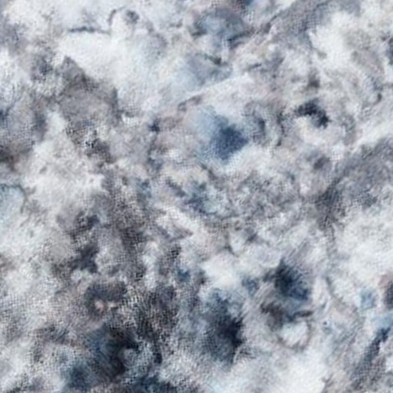Ica 5 x 7 Area Rug, Non Slip Canvas Backing, Tie Dye Polyester, Gray - Benzara