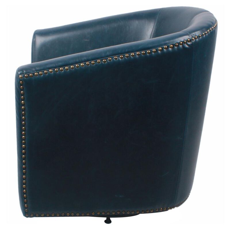 New Pacific Direct Ernest Bonded Leather Swivel Chair
