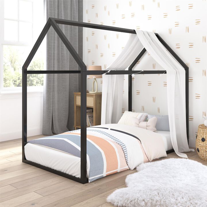 Little Seeds Skyler Metal Montessori House Bed