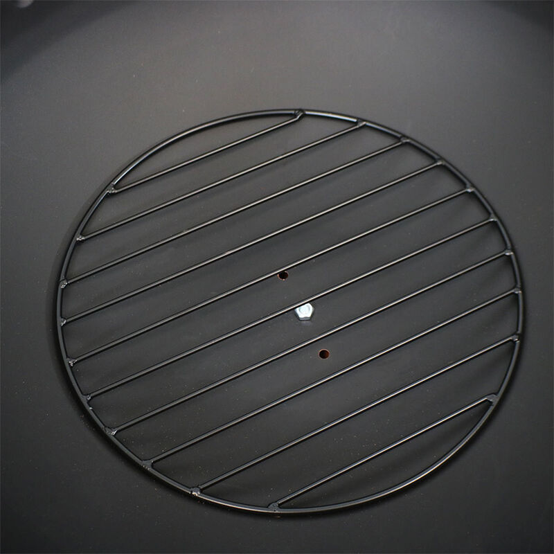 Sunnydaze 30 in Raised Outdoor Fire Pit Bowl with Spark Screen - Copper