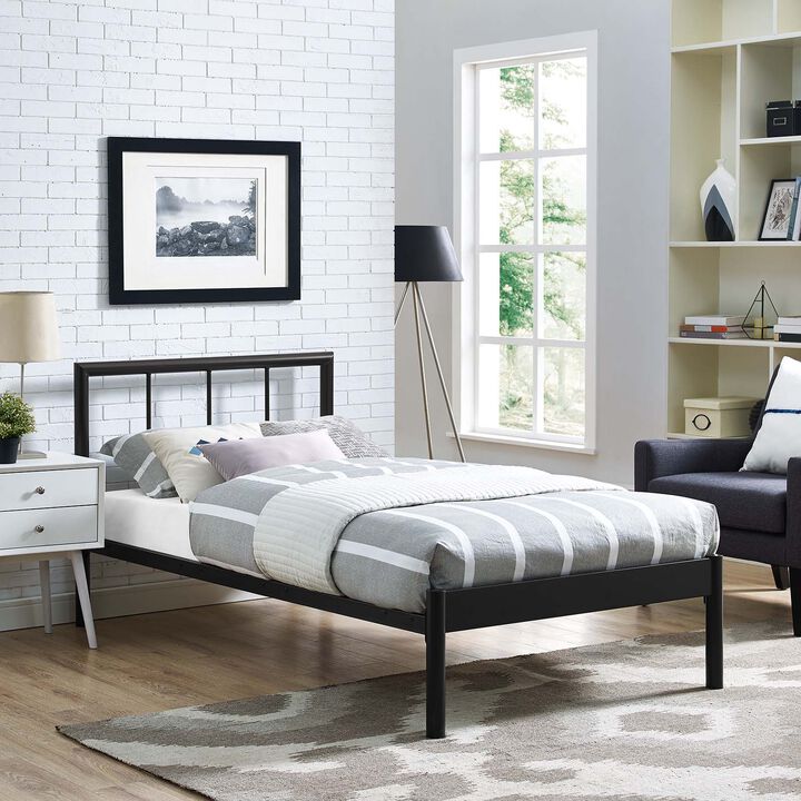 Gwen Twin Bed Frame, Brown