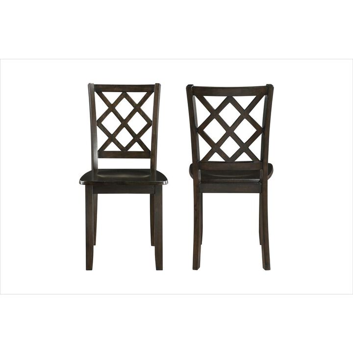 New Classic Furniture Trellis Dining Chair (2 Per Carton)-Brown