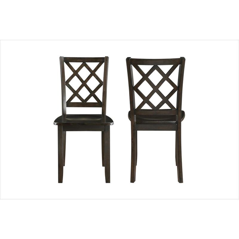 New Classic Furniture Trellis Dining Chair (2 Per Carton)-Brown