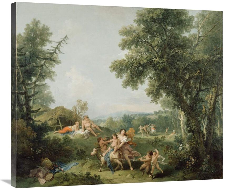 Landscape with the Education of Bacchus-Canvas Art-36x30.96