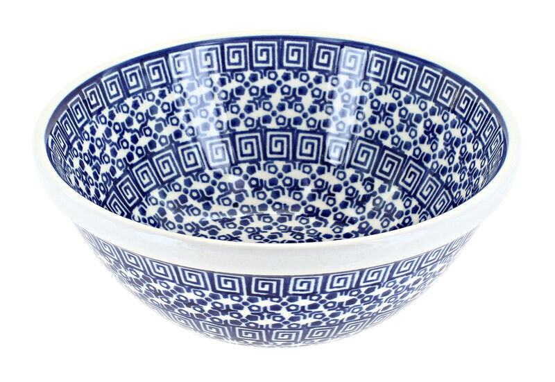 Blue Rose Polish Pottery Saffron Cereal/Soup Bowl