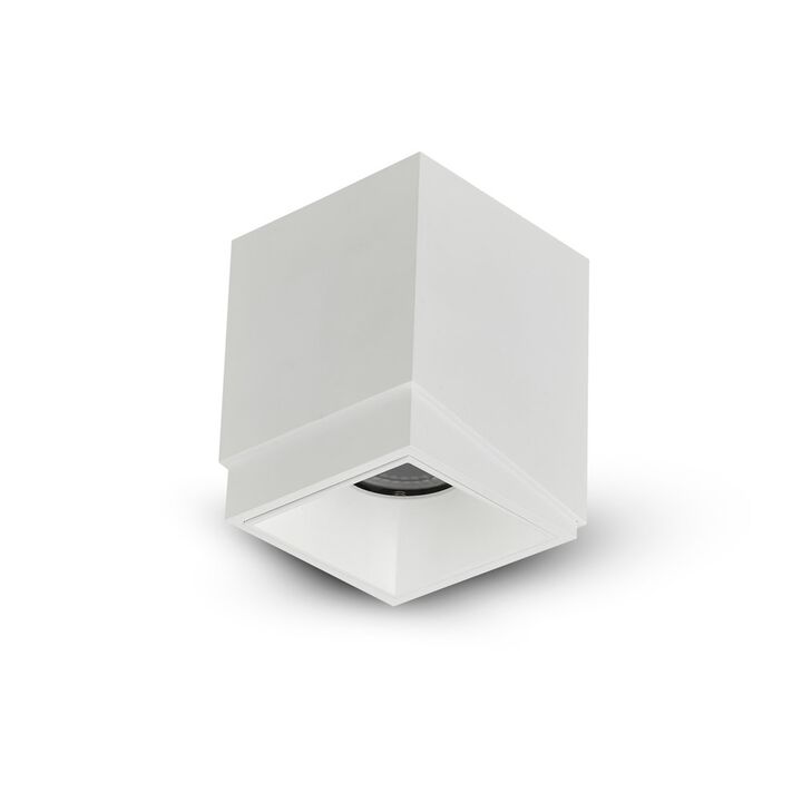 VONN Lighting Square LED Surface Mounted Downlight, Stock Item Beam Angle 33, White