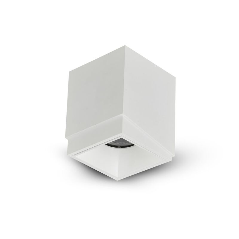 VONN Lighting Square LED Surface Mounted Downlight, Stock Item Beam Angle 33, White