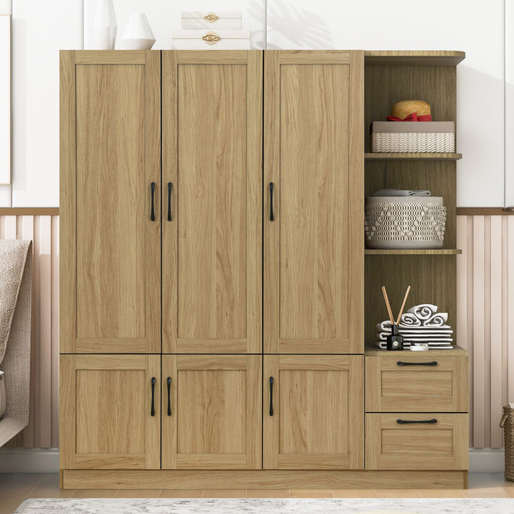 Merax 3-Door Storage Wardrobe Closet