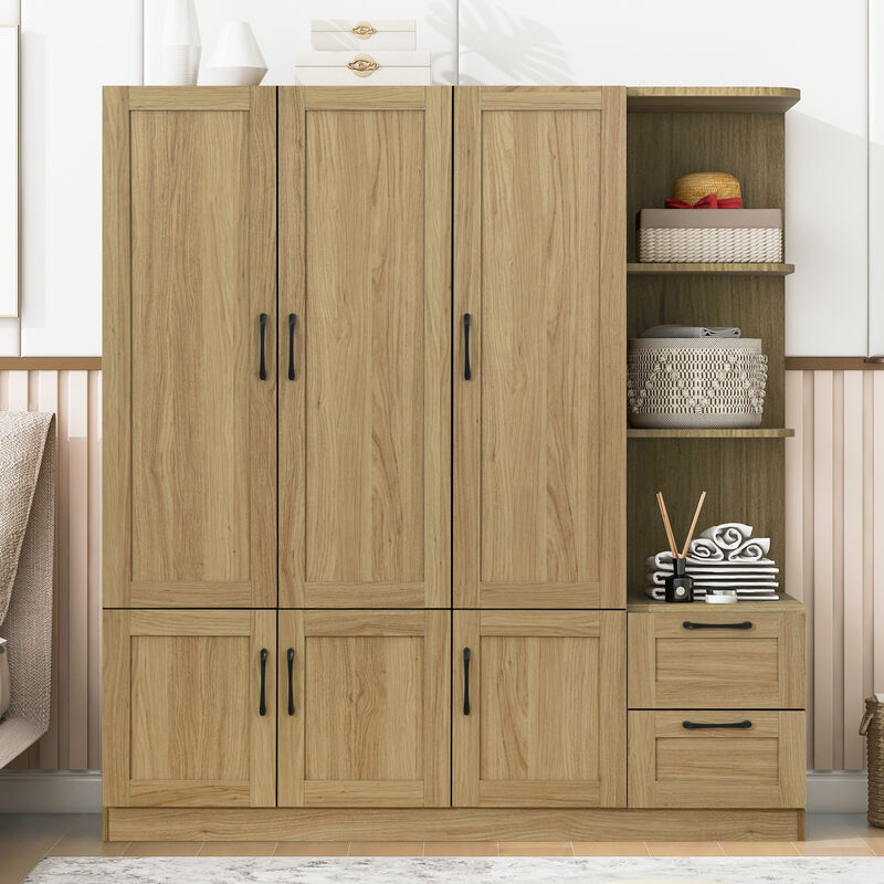 Merax 3-Door Storage Wardrobe Closet