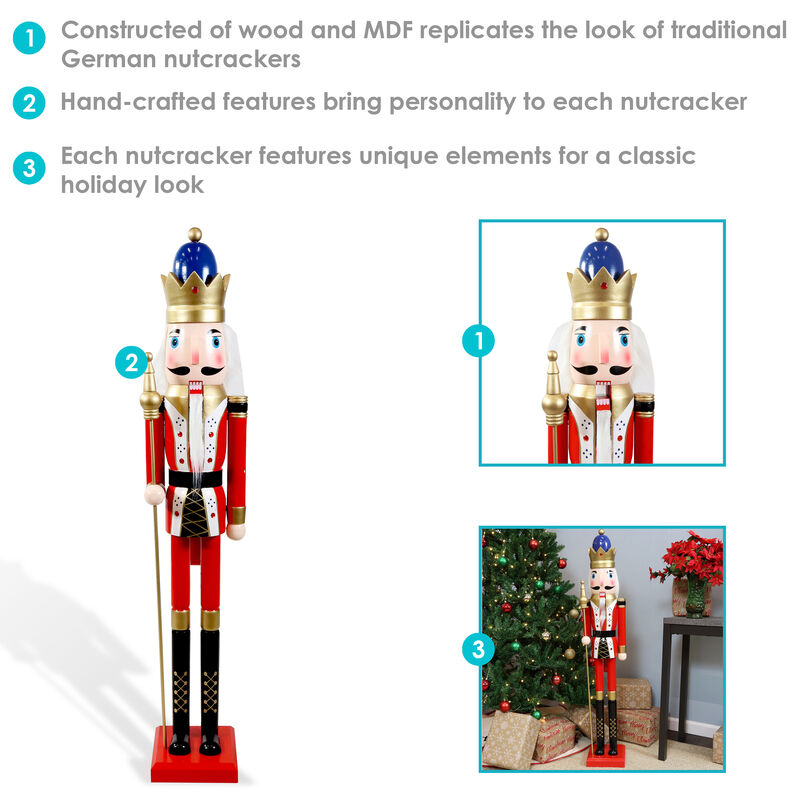 Sunnydaze Balthazar the Protector Indoor Christmas Nutcracker - 48 in