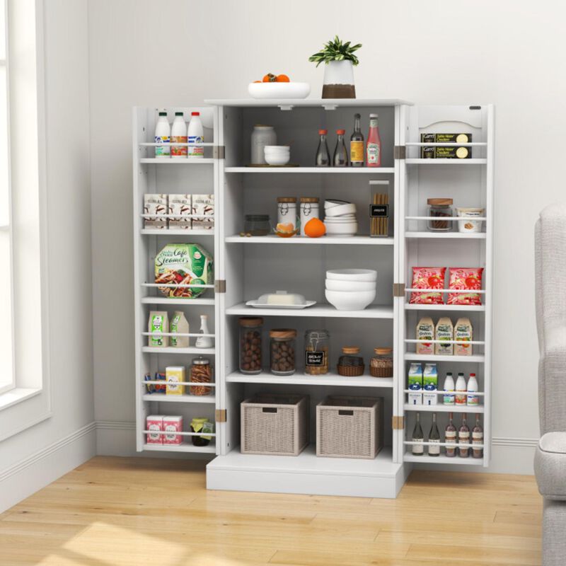 Hivvago Freestanding Buffet Cupboards Sideboard with 2 Doors and Anti-Tipping Devices