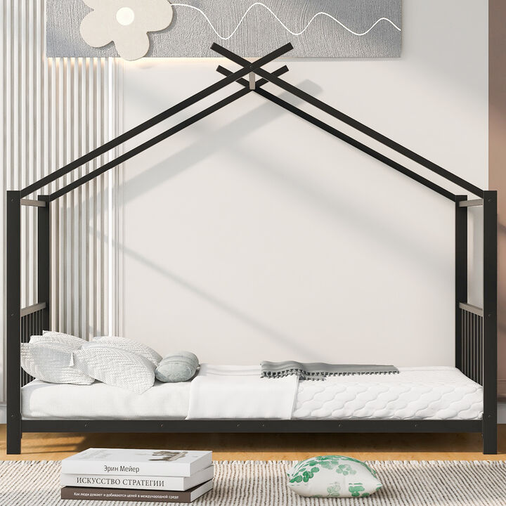 Merax Modern Metal House Platform Bed