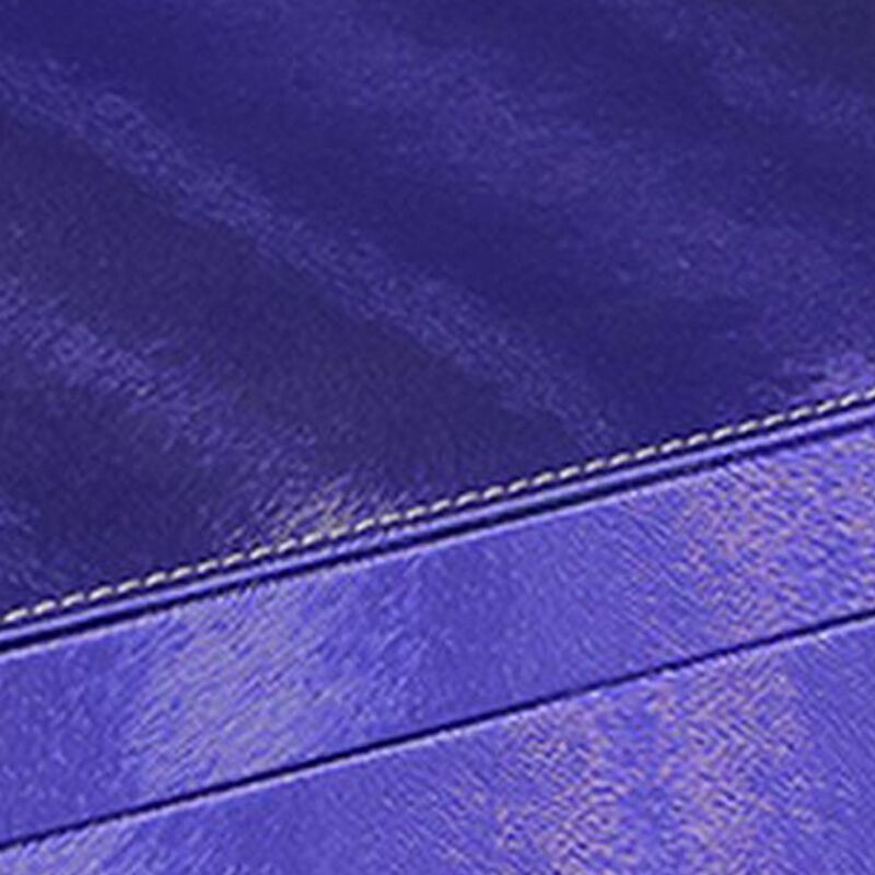 Jewelry Case with 2 Slots and Earrings Hanger, Blue - Benzara