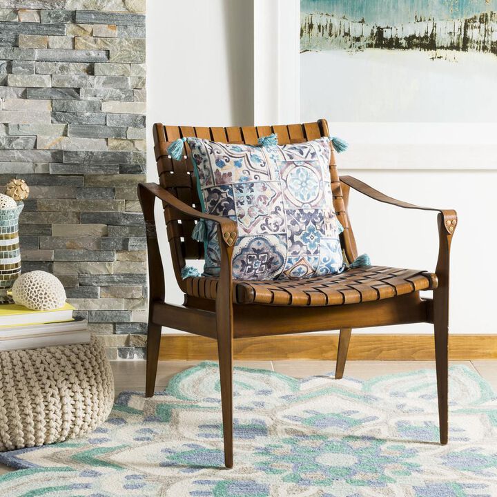 Belen Kox Vibrant Patchwork Throw Pillow, Belen Kox