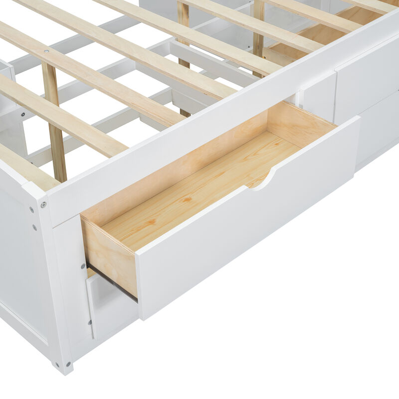 Merax Wood Daybed with Storage Cabinets